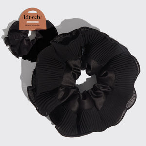 Scrunchie nero plissettato per Halloween