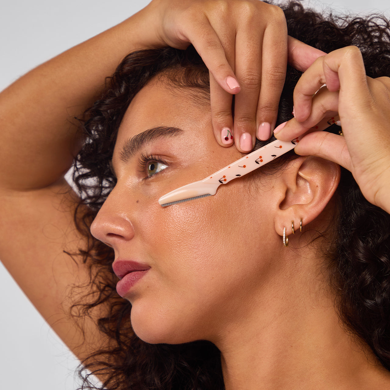 Dermaplaners de plástico reciclado, conjunto de 6 peças - flores de cerejeira sortidas
