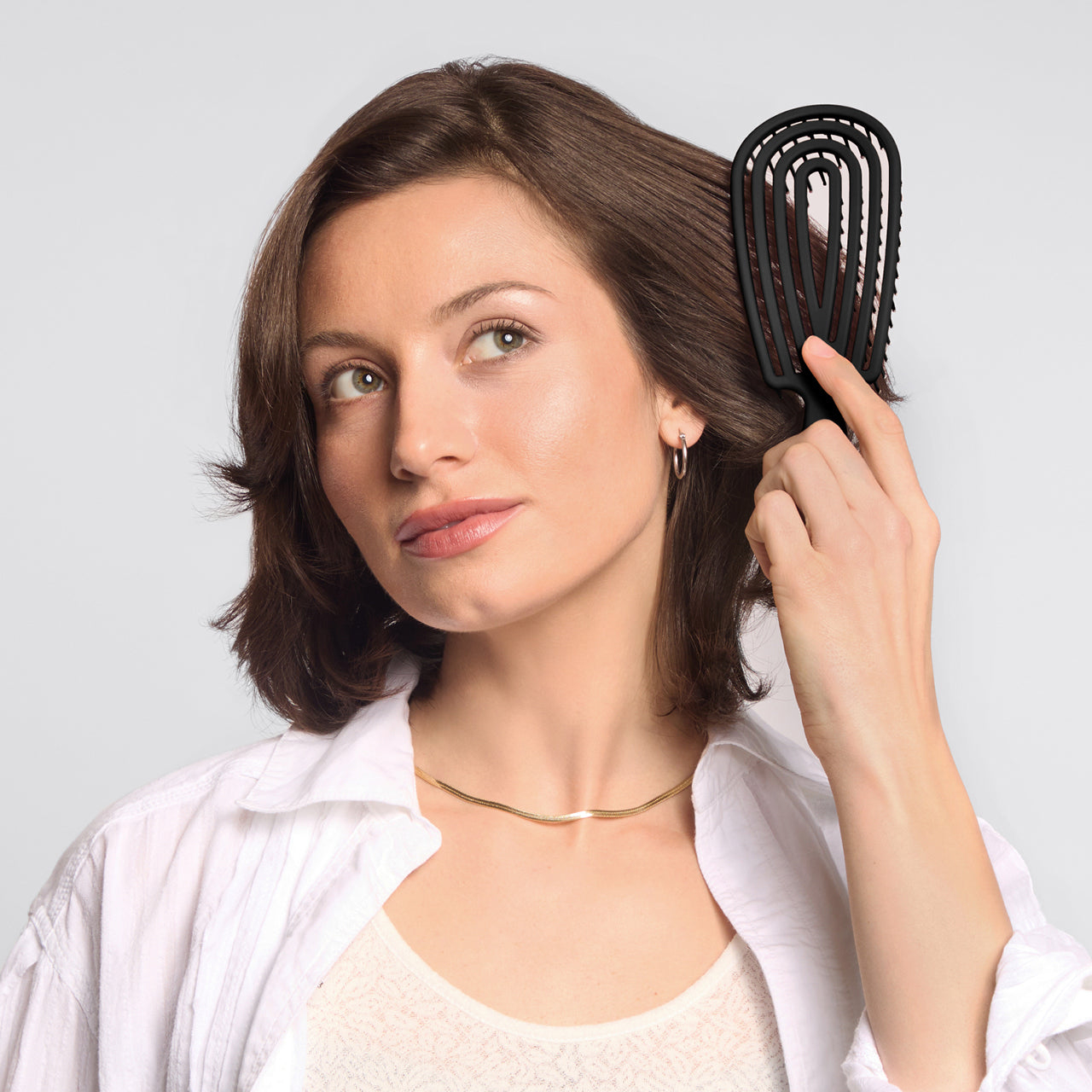 Cepillo desenredante flexible negro