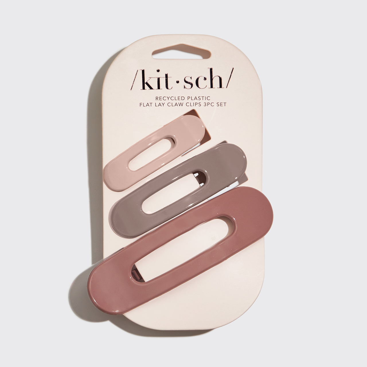 Set di 3 mollette piatte - Terracotta