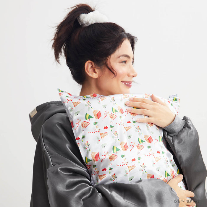 elf x Kitsch Funda de almohada de satén | King