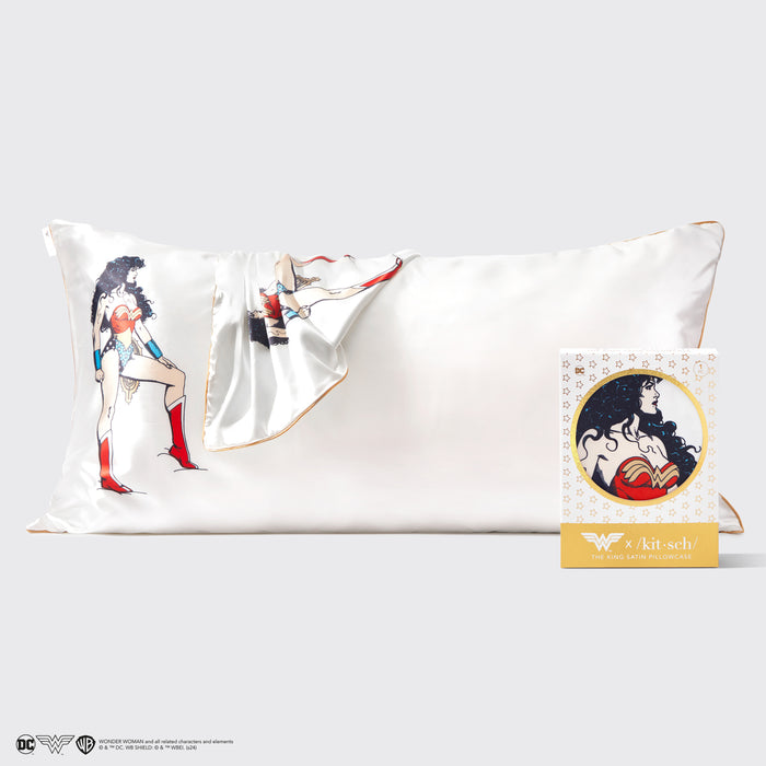 Funda de almohada Wonder Woman x Kitsch - Believe in Wonder | King
