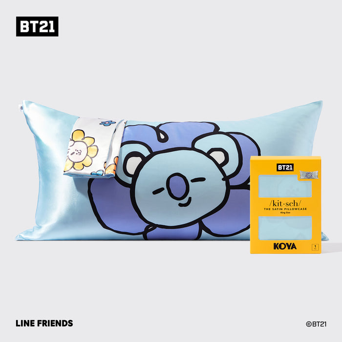 Kitsch x BT21 Funda de almohada de satén KOYA - King