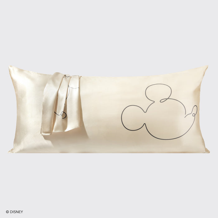 Kitsch x Mickey & Minnie funda de almohada de satén Mr. Mouse - King