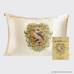 Kitsch x Harry Potter Taie d'oreiller en satin - Poufsouffle