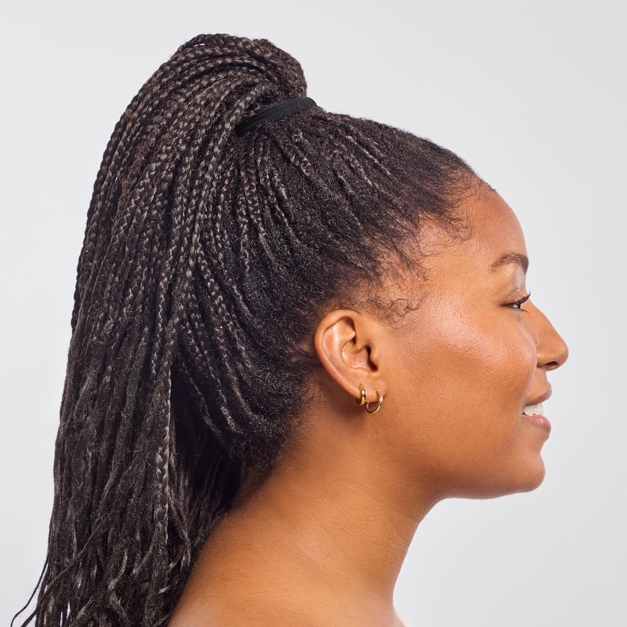 Set de 8 gomas para el pelo sin costuras - Negro