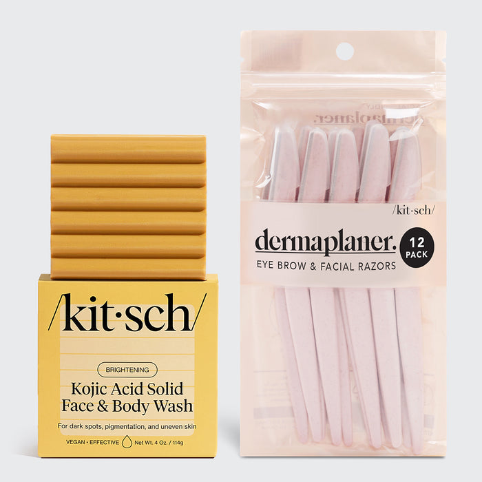 Barre d'acide kojique pour le visage et le corps + Dermaplaner écologique GRATUIT