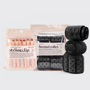 Lote de Rulos para el cabello y Pinzas de peluquería