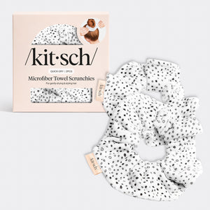 Mikrofaser-Schnelltrocken-Handtuch Scrunchies 2er-Set - Micro Dot