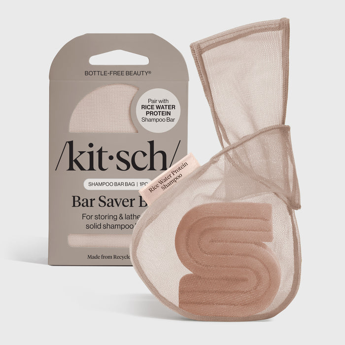 Bolsa para champú sólido - Agua de arroz - Gris