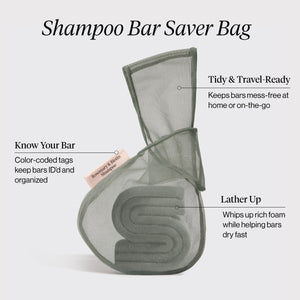 Bolsa para champú sólido - Romero y Biotina - Verde