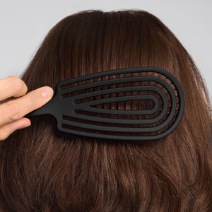 Cepillo desenredante flexible negro