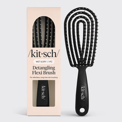 Brosse démêlante flexible noir