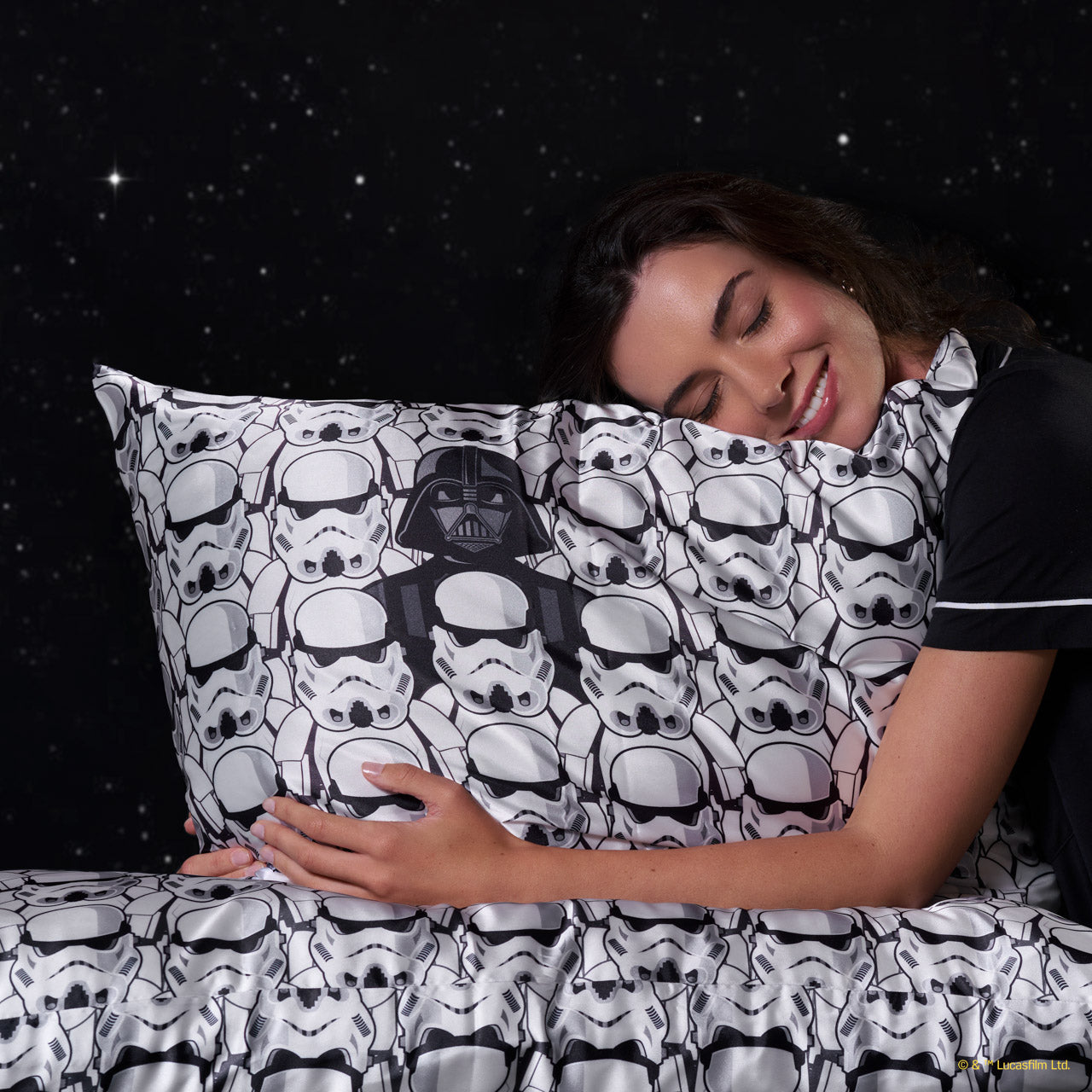 Star Wars™ & Kitsch Federa in raso Darth Vader & Stormtroopers