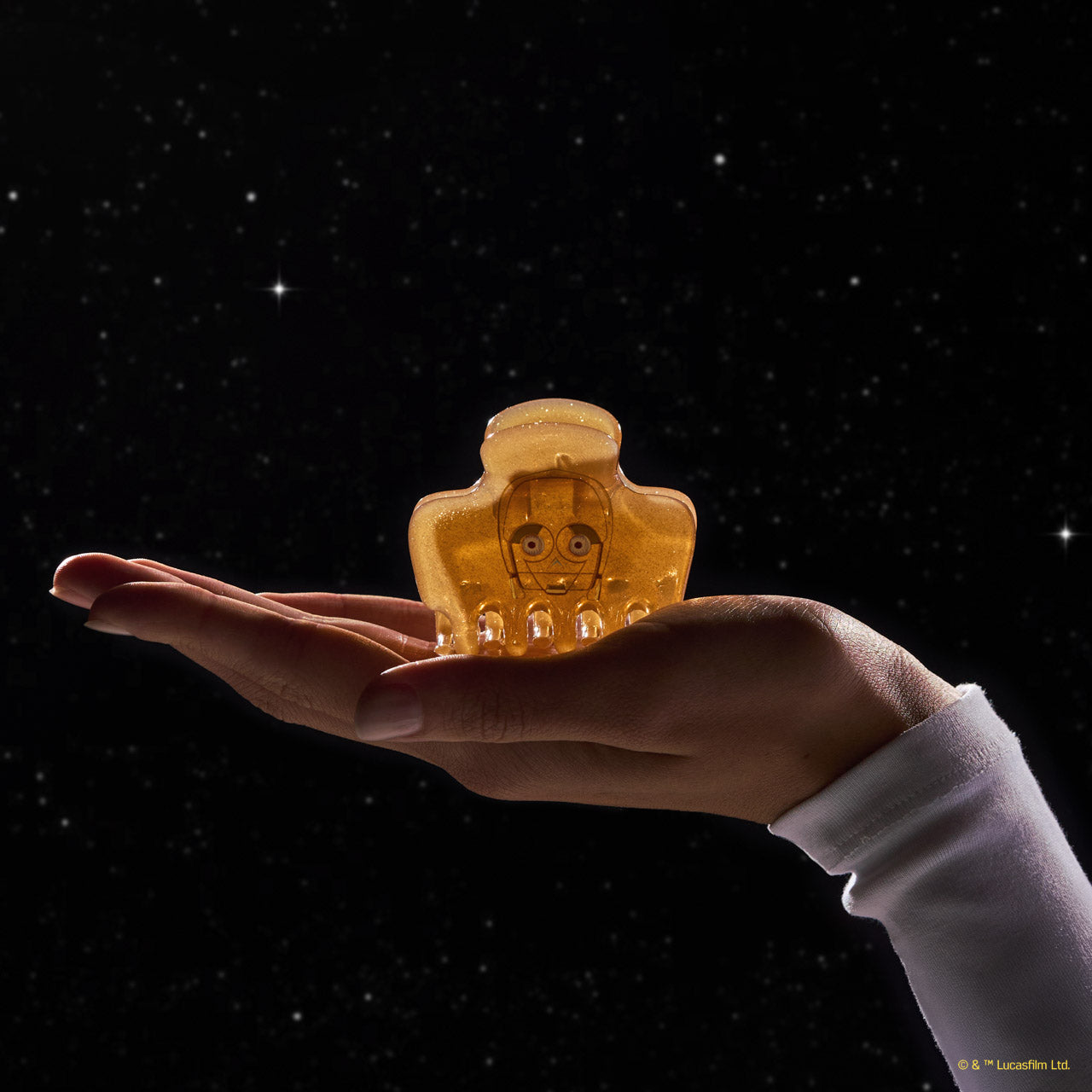 Star Wars™ & Kitsch Pinza Nube con purpurina de C-3PO