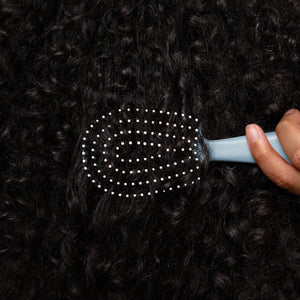 Haze Blue Detangling Flexi Brush - Mini