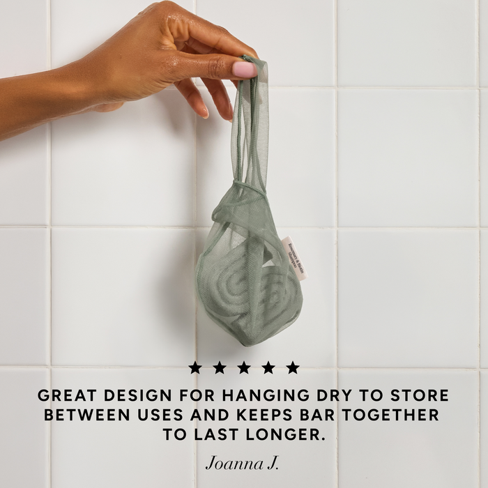 Bolsa para champú sólido - Romero y Biotina - Verde