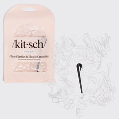 Clear & Black No-Snag Elastics & Cutter Set