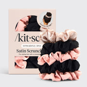 Ποικιλία σατέν Scrunchies ύπνου
