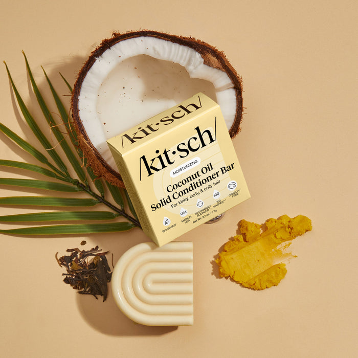 Barre de conditionneur à l'huile de coco pour cheveux secs et abîmés