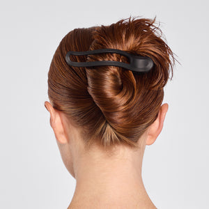 Pinza plana curvada 2uds - Negro y Carey