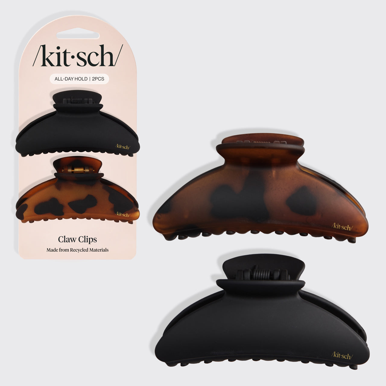 Pinces à griffes moyennes 2pc - Plastique recyclé