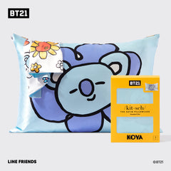 Kitsch x BT21 Taie d'oreiller en satin KOYA