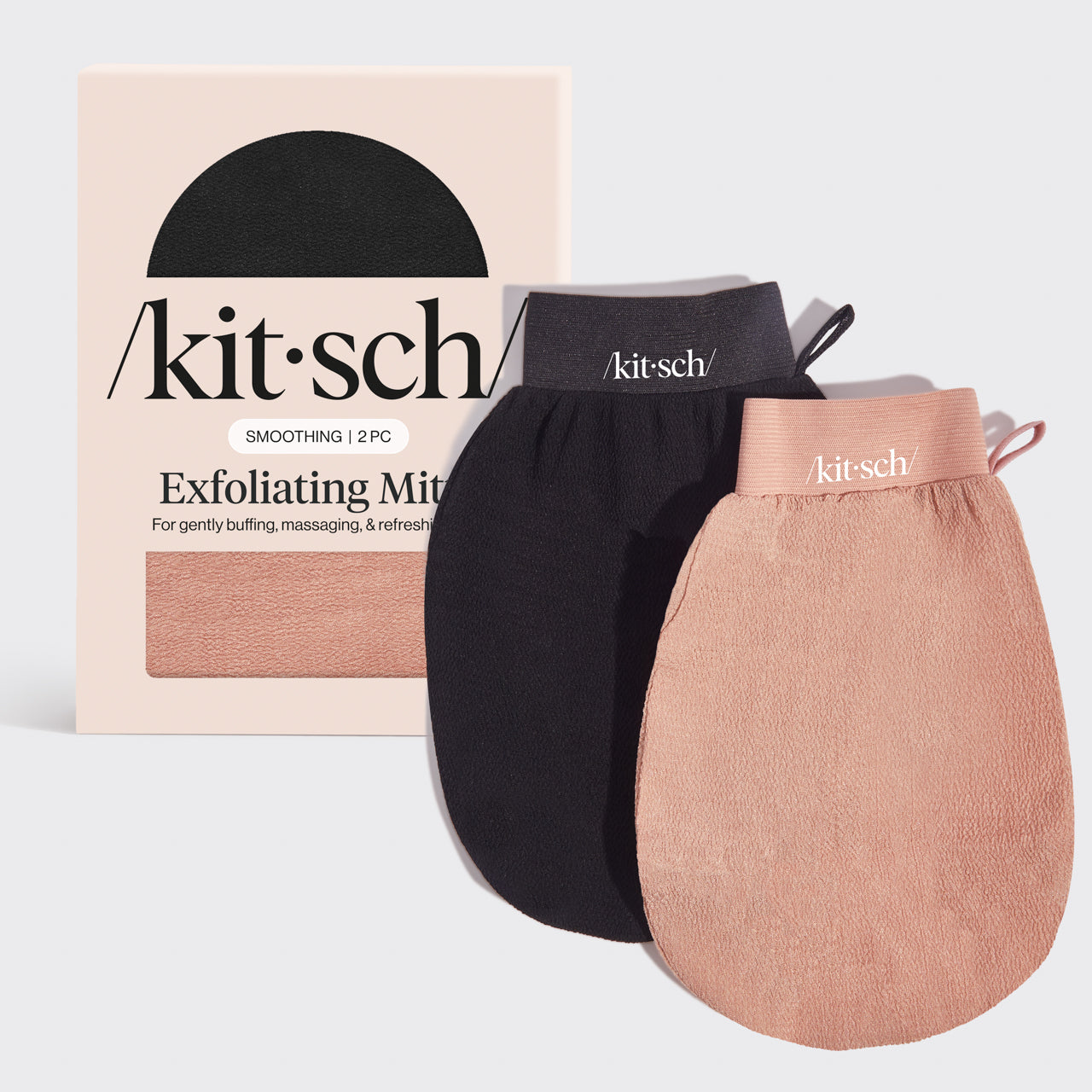Guante Exfoliante 2uds - Negro y Terracota