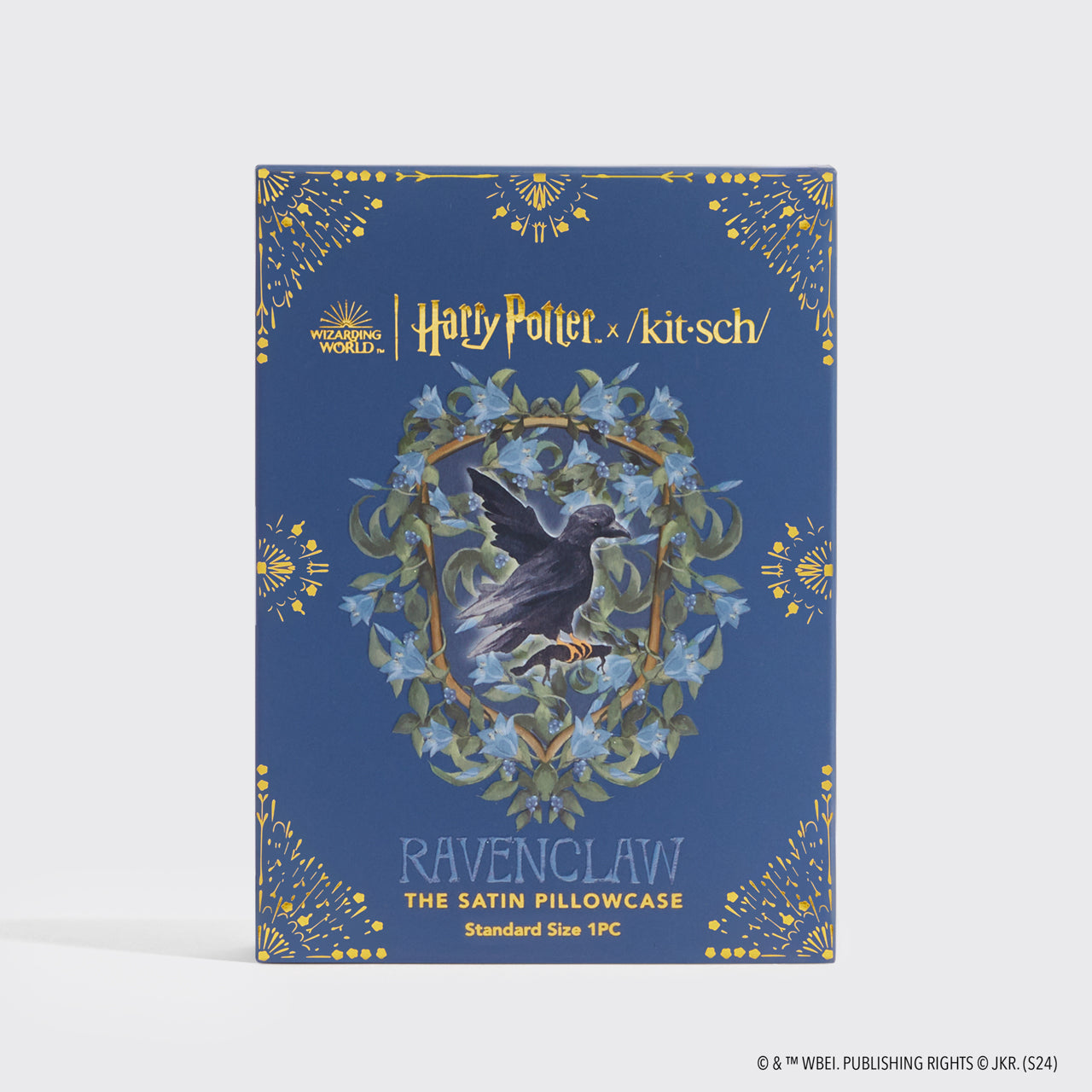 Harry Potter x Kitsch Funda de almohada de satén - Ravenclaw