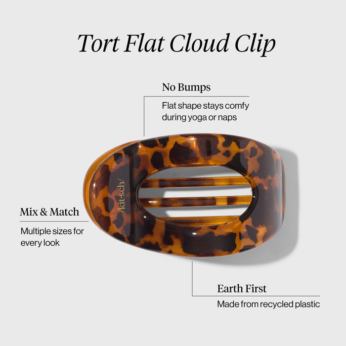 Clip Nube plano para el pelo - Carey | Grande