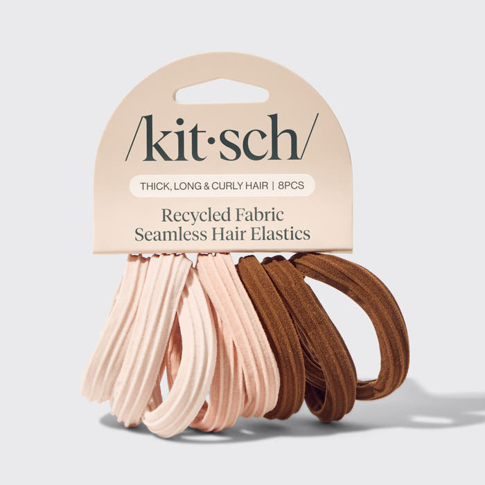 Set de 8 gomas para el pelo sin costuras - Palisandro