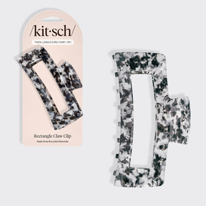 Black Marble Jumbo Claw Clip