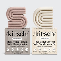 Combo de champú y acondicionador de agua de arroz para el crecimiento del cabello
