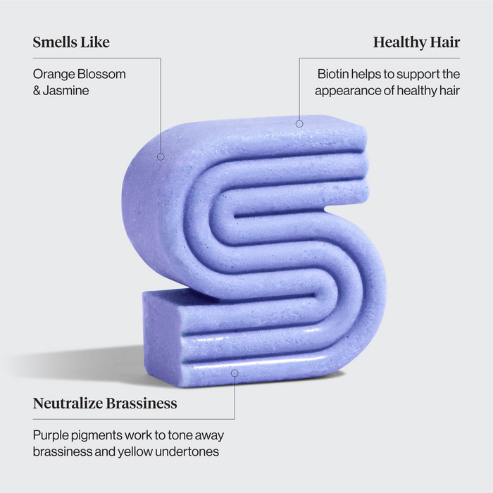 Shampooing tonique violet pour cheveux colorés et gris