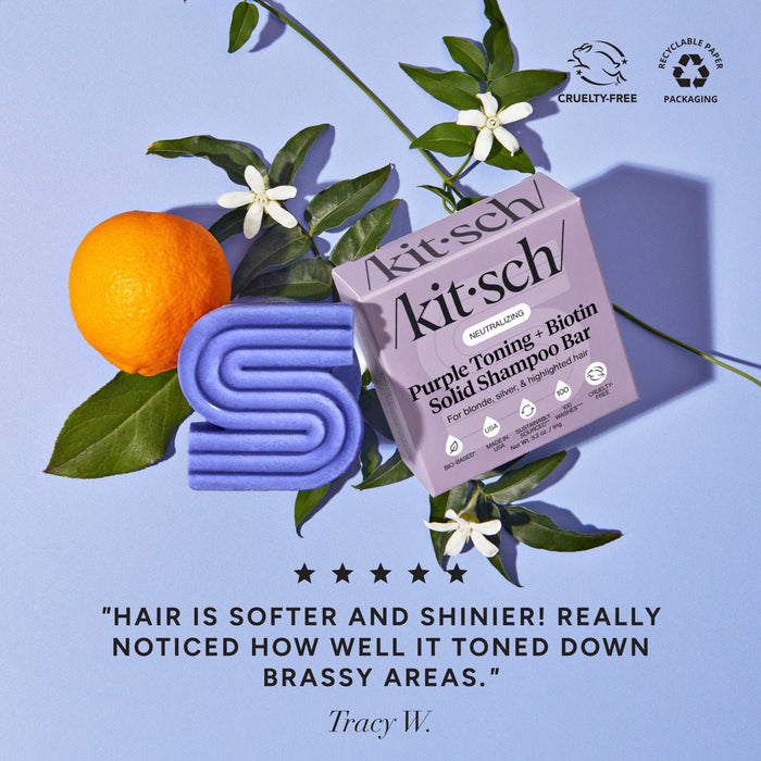 Shampooing tonique violet pour cheveux colorés et gris