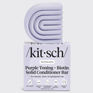 Acondicionador tonificante púrpura en barra para cabellos teñidos y grises