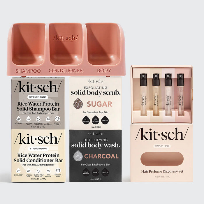 Crea tu set de champú y acondicionador — incluye GRATIS carrito de ducha autovaciante