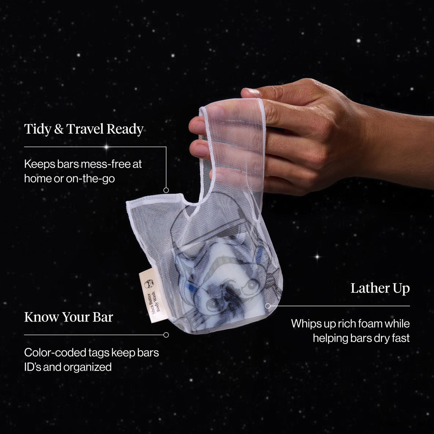 Star Wars™ & Kitsch Bolsa para jabón en barra - Stormtrooper
