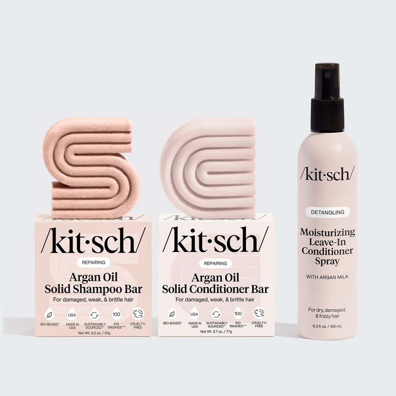 Shampoo e condicionador de óleo de argan reparador + condicionador leave-in