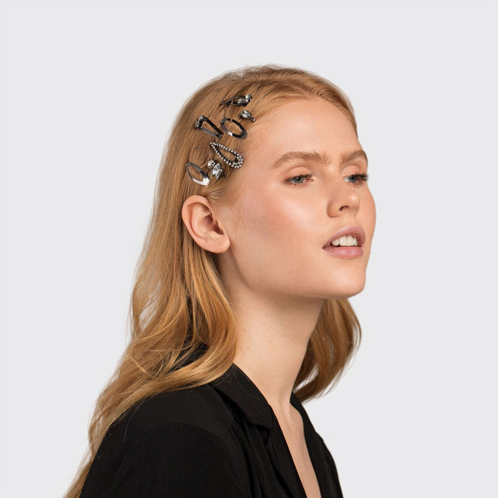 Micro Stackable Snap Clips 7pc set - Αιματίτης