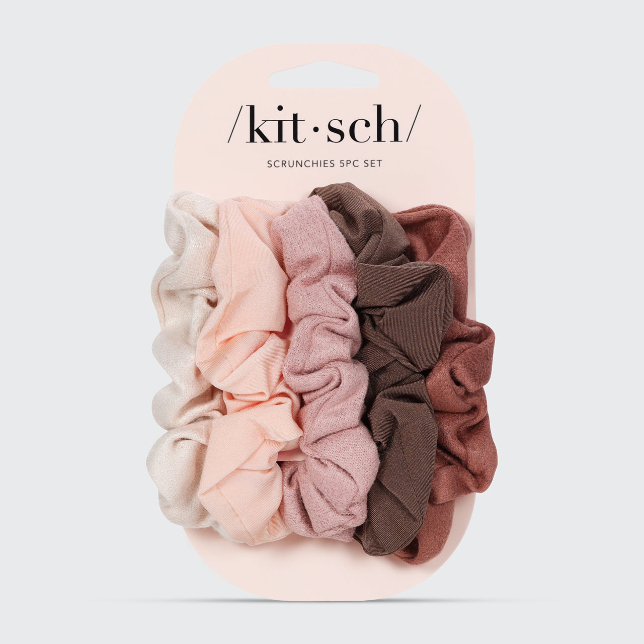 Ποικιλία σετ Scrunchies 5 τεμαχίων - Terracotta