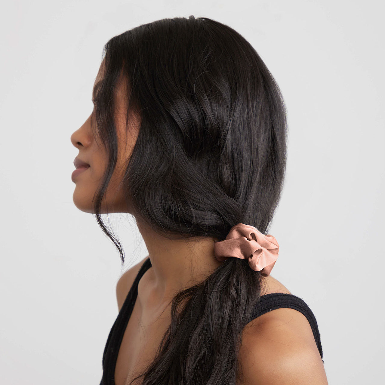 Holiday Satin Scrunchies 6pc -Mulberry Spice